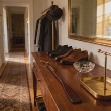 Load and play video in Gallery viewer, Wooden Long-Handle Shoe Horn

